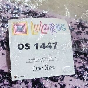 New with Tag Purple Print LuLaRoe Leggings TC2